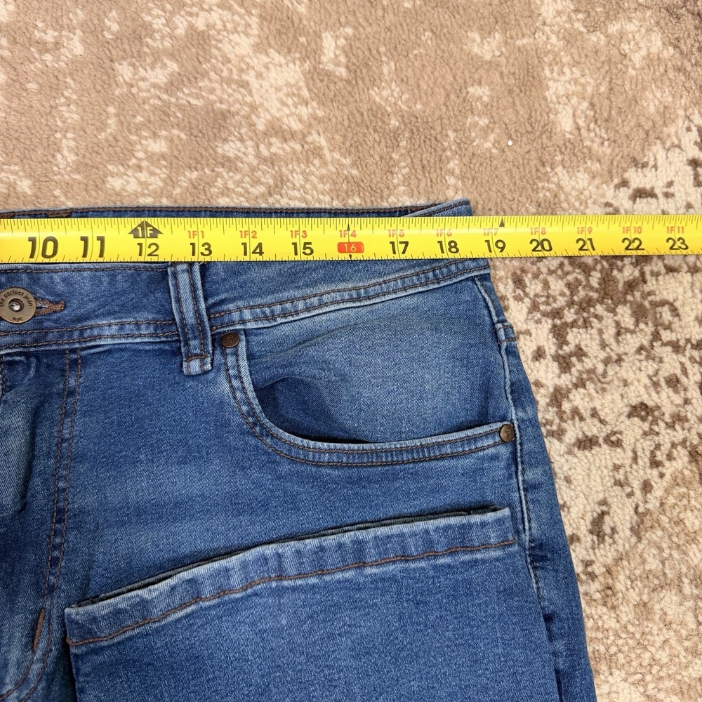 The Perfect Jean NYC Athletic Slim Fit Jeans Stretch Denim 36x36 Mens Blue Pants - Picture 3 of 8